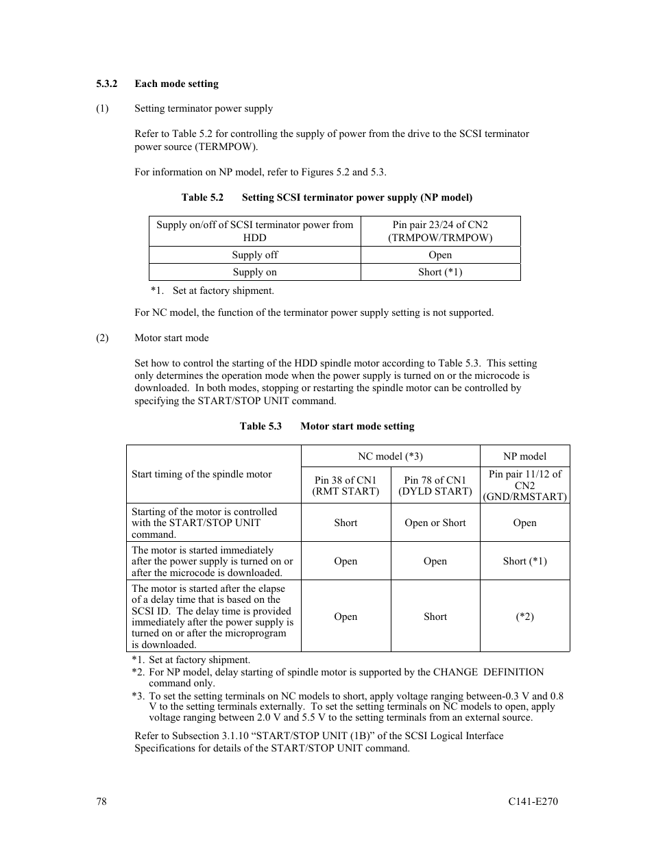 2 each mode setting | FUJITSU MBA3073NP User Manual | Page 82 / 138