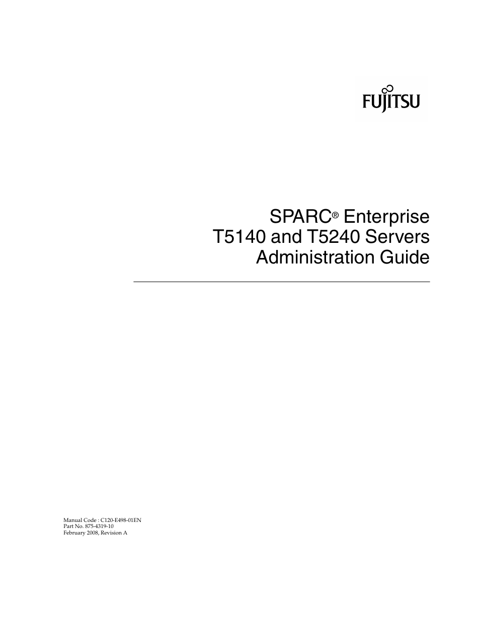 Sparc | FUJITSU T5140 User Manual | Page 3 / 102