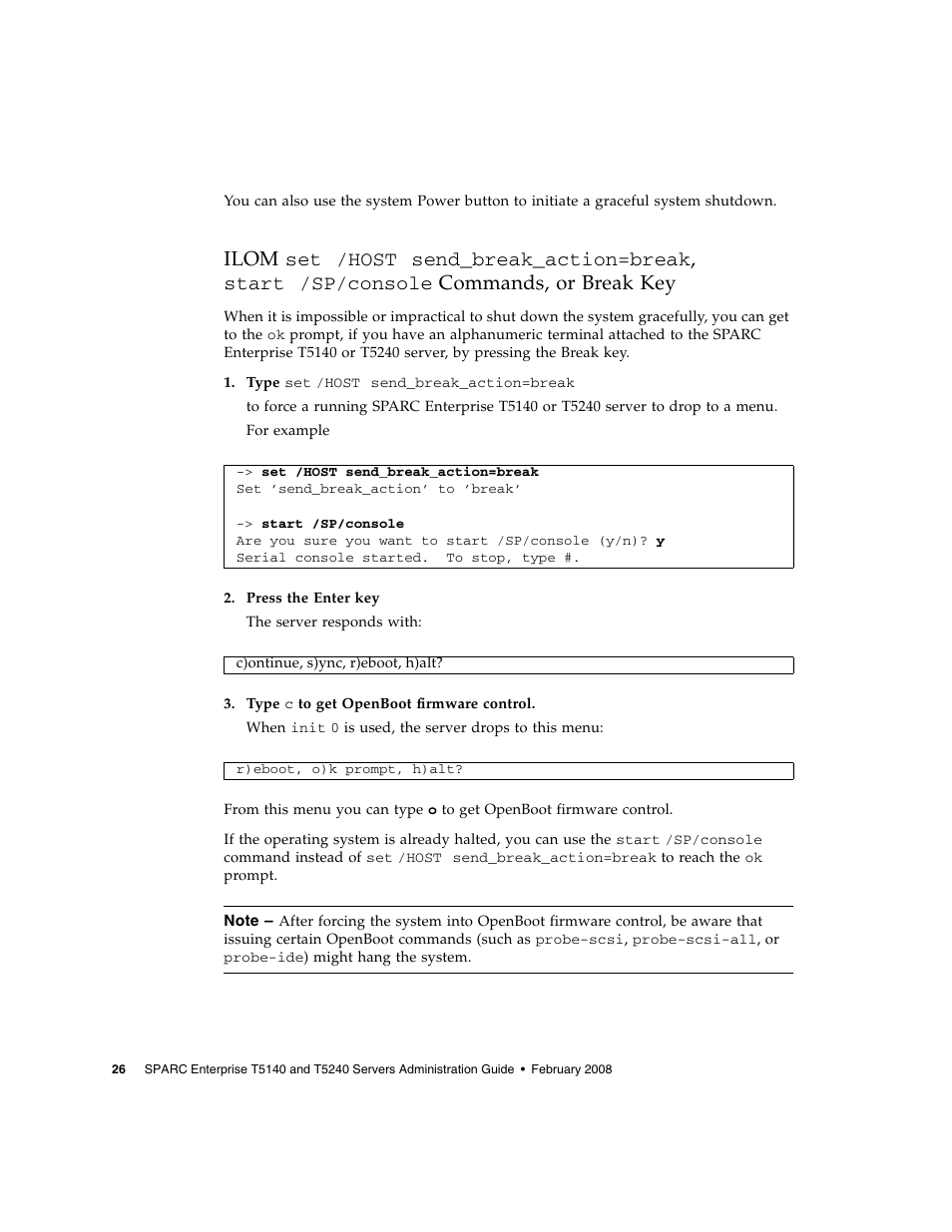 Ilom | FUJITSU T5140 User Manual | Page 48 / 102