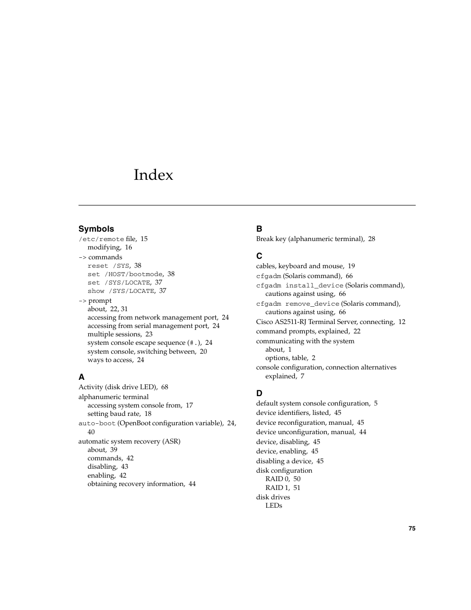 Index | FUJITSU T5140 User Manual | Page 97 / 102