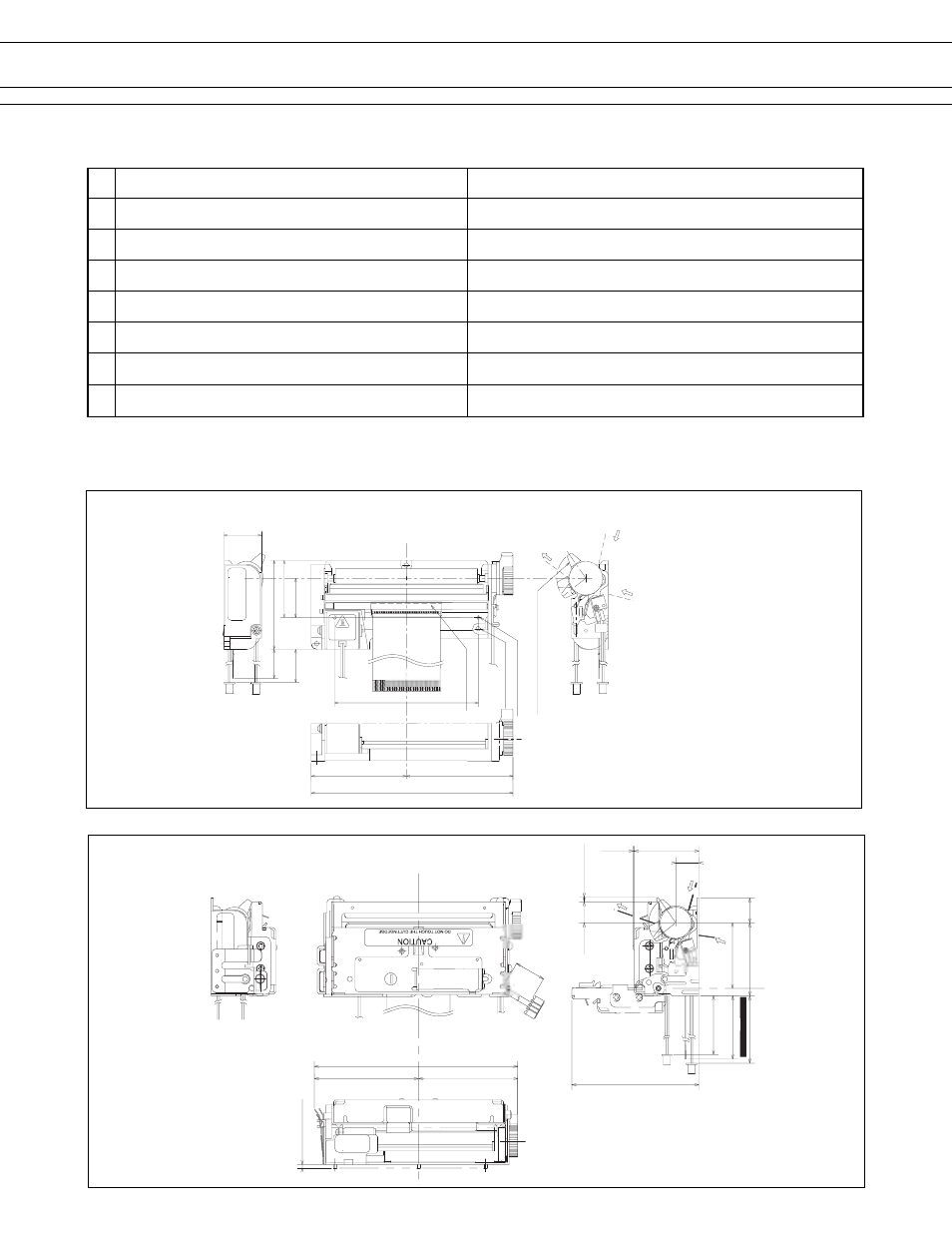 Function, Dimensions, Printer mechanism unit: mm | Item | FUJITSU FTP-632MCL354 User Manual | Page 4 / 7