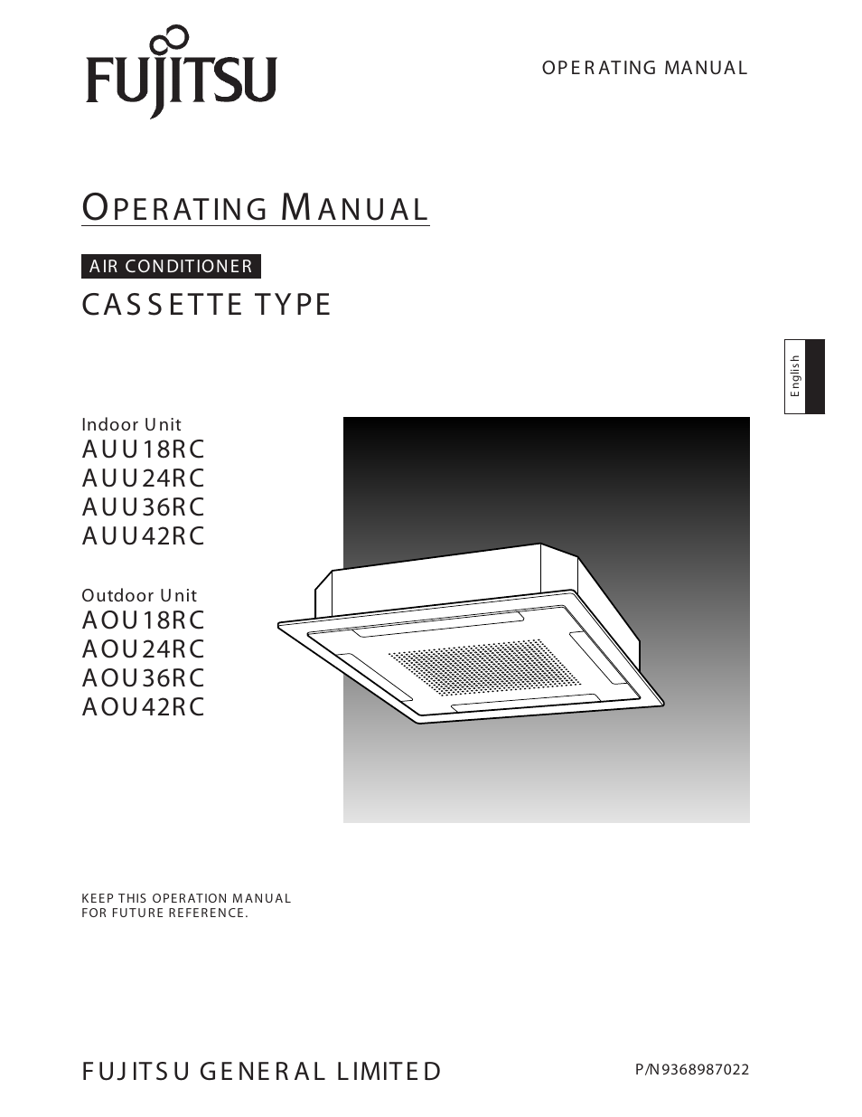 FUJITSU AOU36RC User Manual | 19 pages