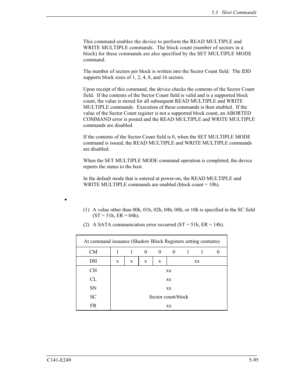 FUJITSU MHW2120BS User Manual | Page 169 / 296