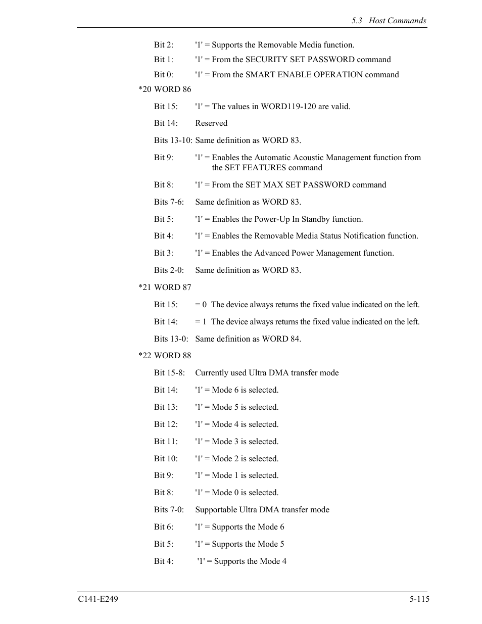 FUJITSU MHW2120BS User Manual | Page 189 / 296