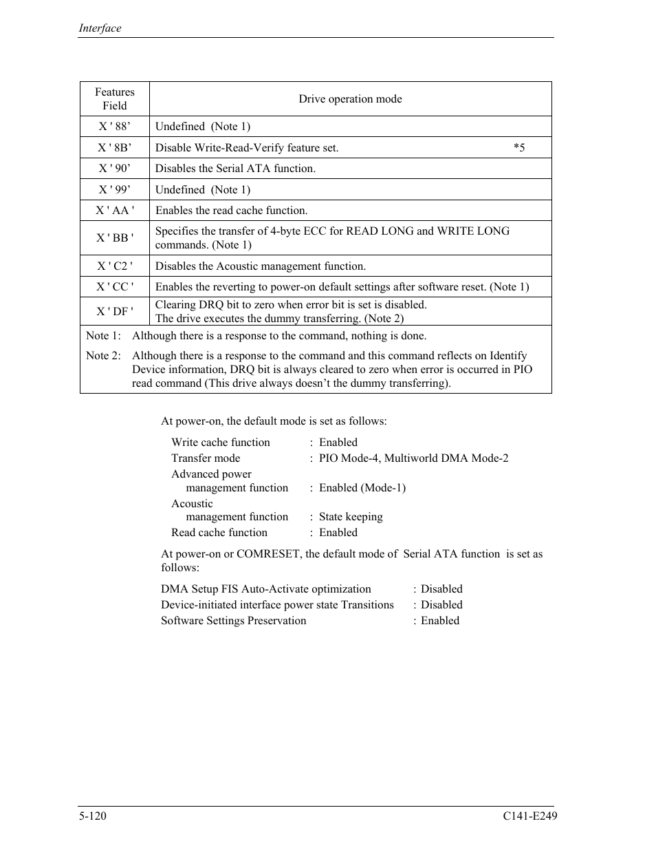 FUJITSU MHW2120BS User Manual | Page 194 / 296