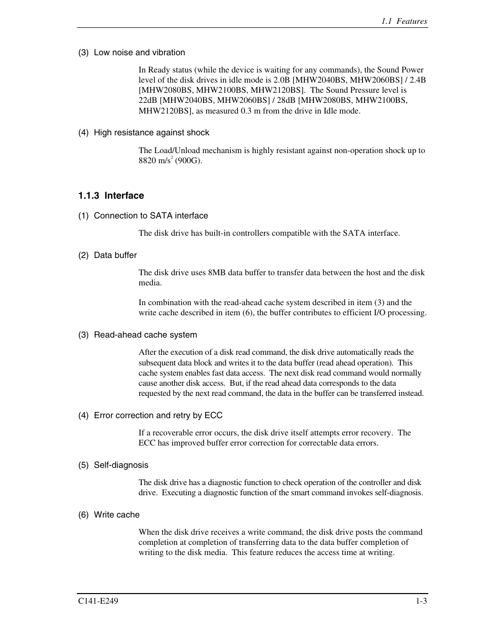 3 interface | FUJITSU MHW2120BS User Manual | Page 25 / 296