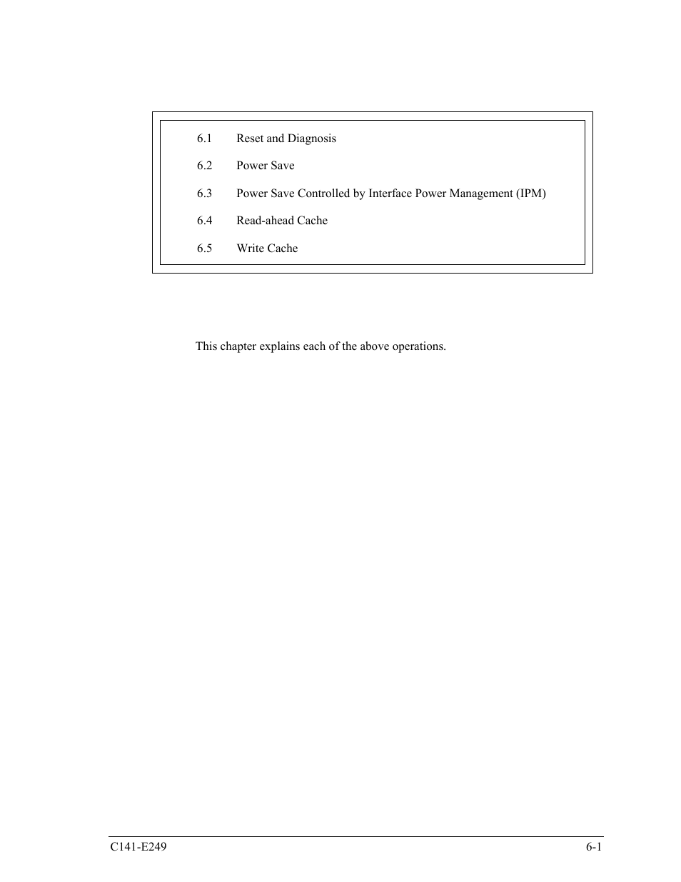 Chapter 6 operations | FUJITSU MHW2120BS User Manual | Page 257 / 296