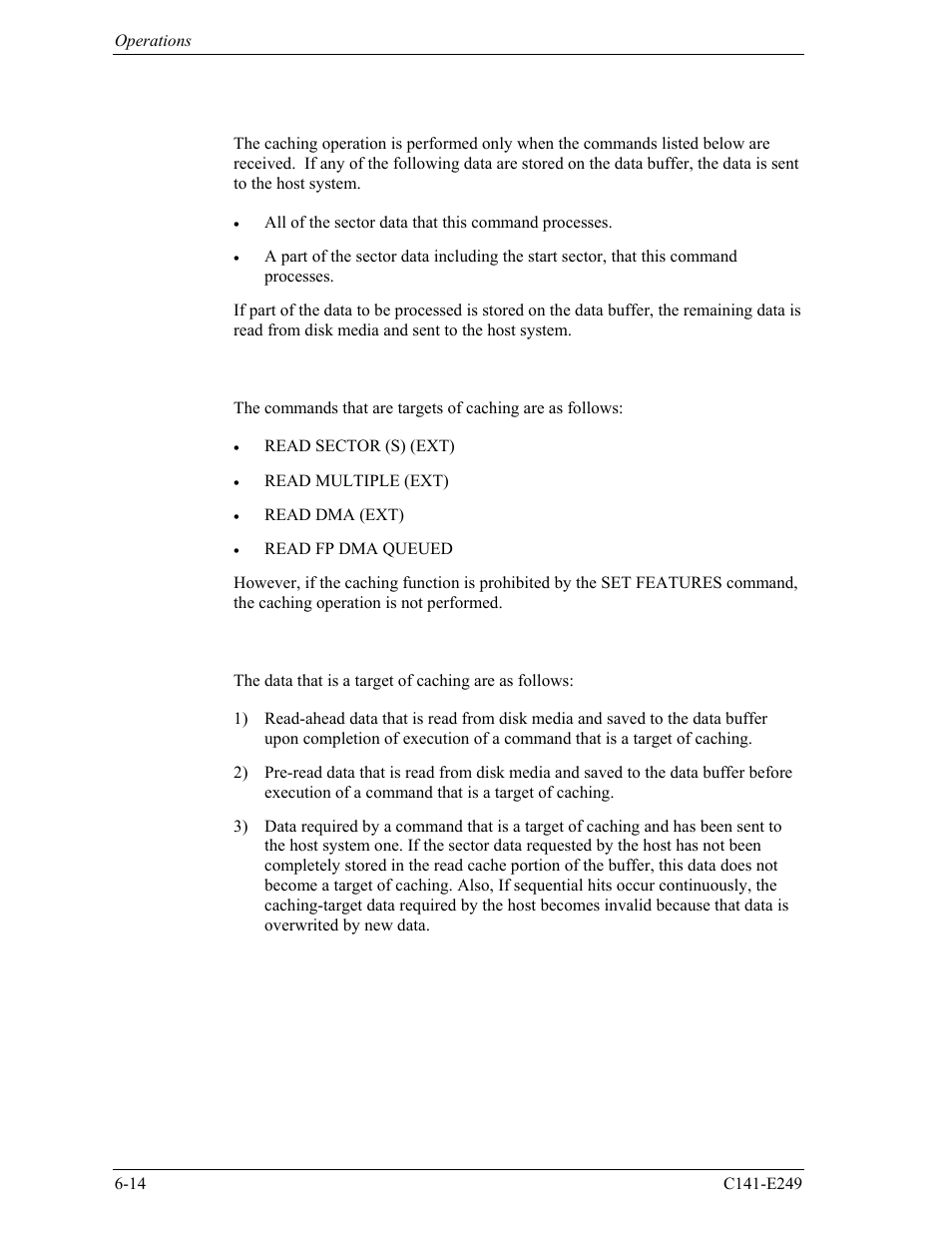 2 caching operation | FUJITSU MHW2120BS User Manual | Page 270 / 296