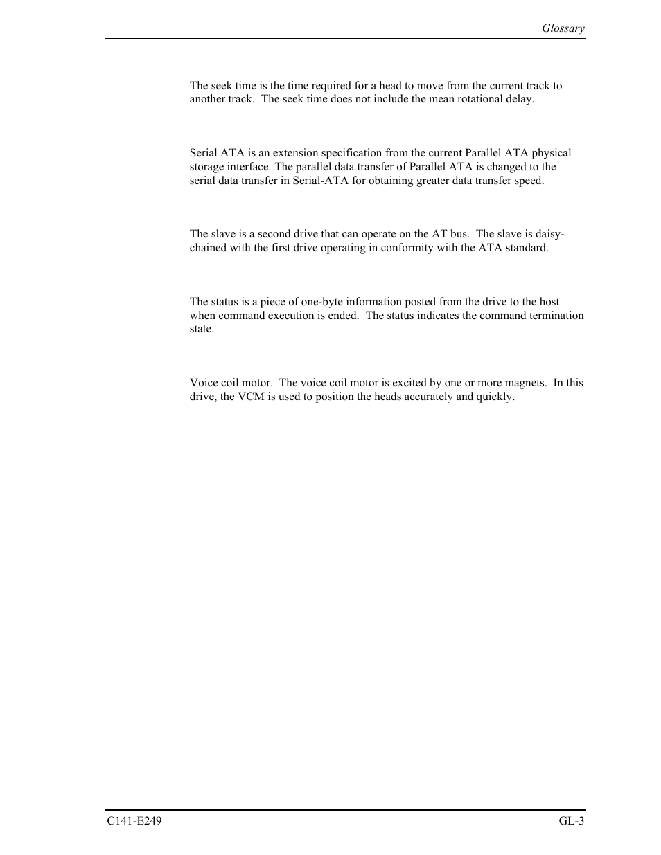 FUJITSU MHW2120BS User Manual | Page 281 / 296