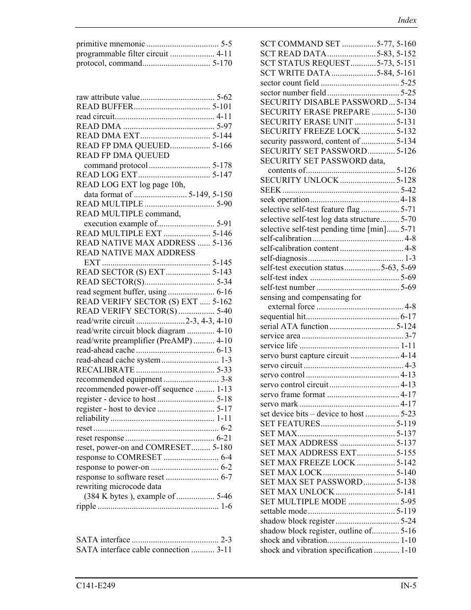 FUJITSU MHW2120BS User Manual | Page 289 / 296