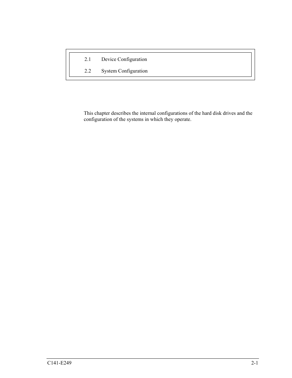 Chapter 2 device configuration | FUJITSU MHW2120BS User Manual | Page 39 / 296