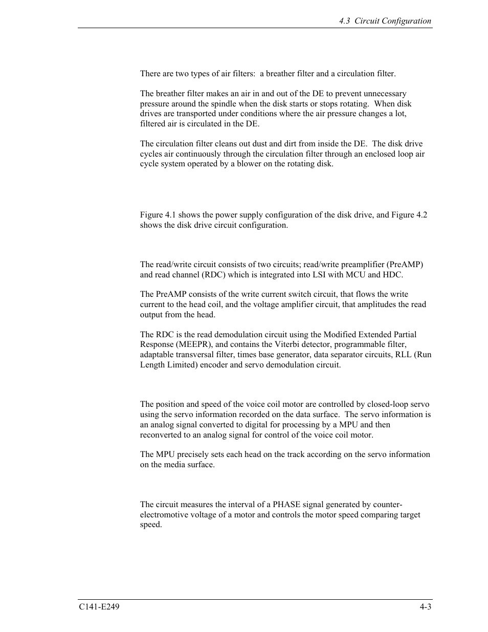 4 air filter, 3 circuit configuration | FUJITSU MHW2120BS User Manual | Page 57 / 296
