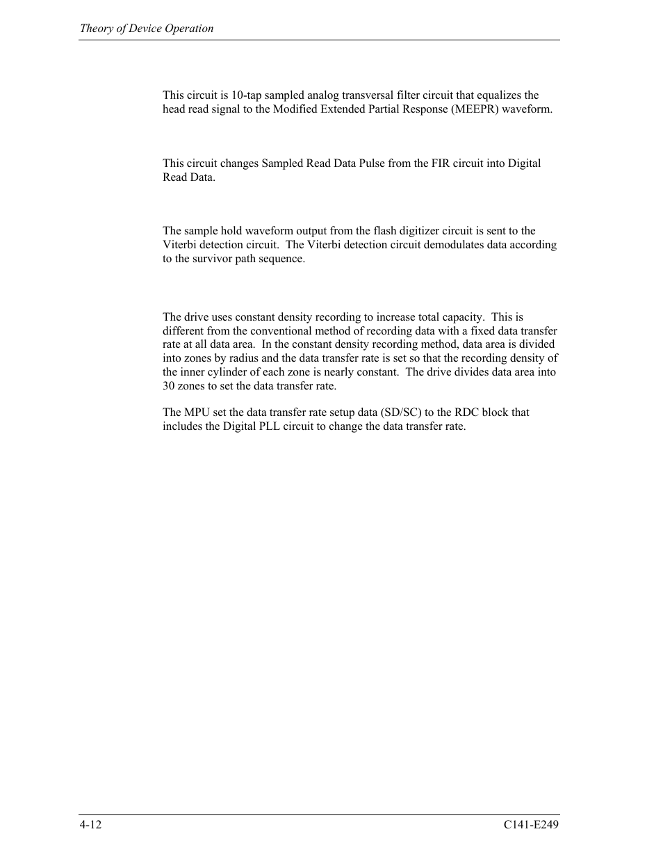 4 digital pll circuit | FUJITSU MHW2120BS User Manual | Page 66 / 296
