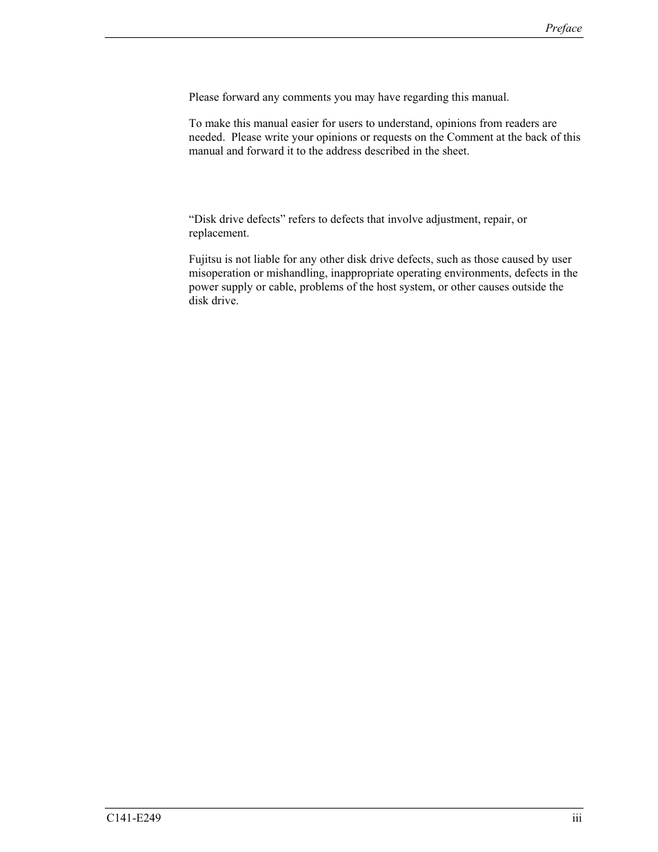 FUJITSU MHW2120BS User Manual | Page 7 / 296