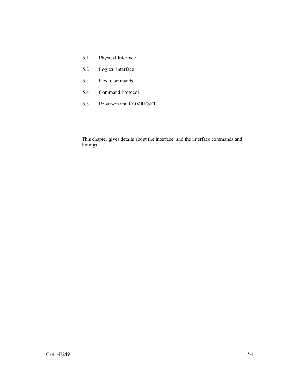 Chapter 5 interface | FUJITSU MHW2120BS User Manual | Page 75 / 296