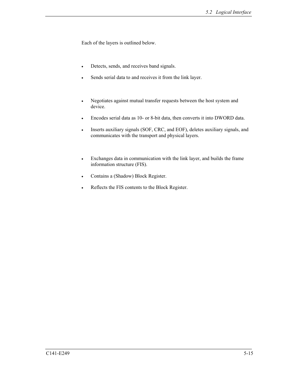 1 communication layers | FUJITSU MHW2120BS User Manual | Page 89 / 296
