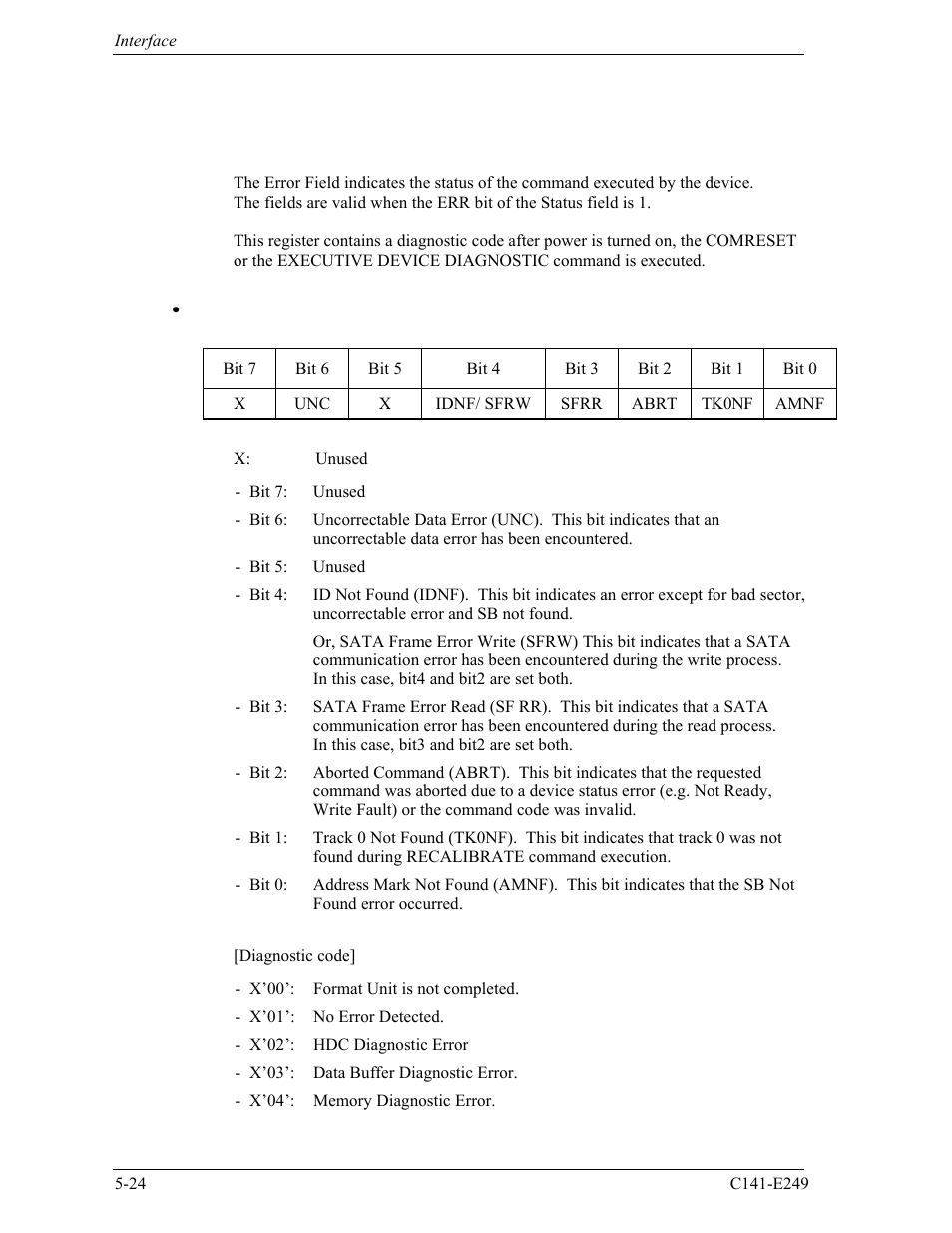 4 shadow block registers | FUJITSU MHW2120BS User Manual | Page 98 / 296