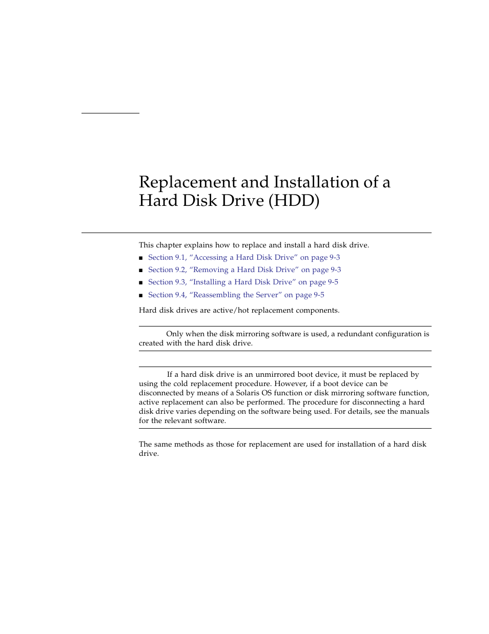 Chapter 9 | FUJITSU SPARC ENTERPRISE M3000 User Manual | Page 135 / 212