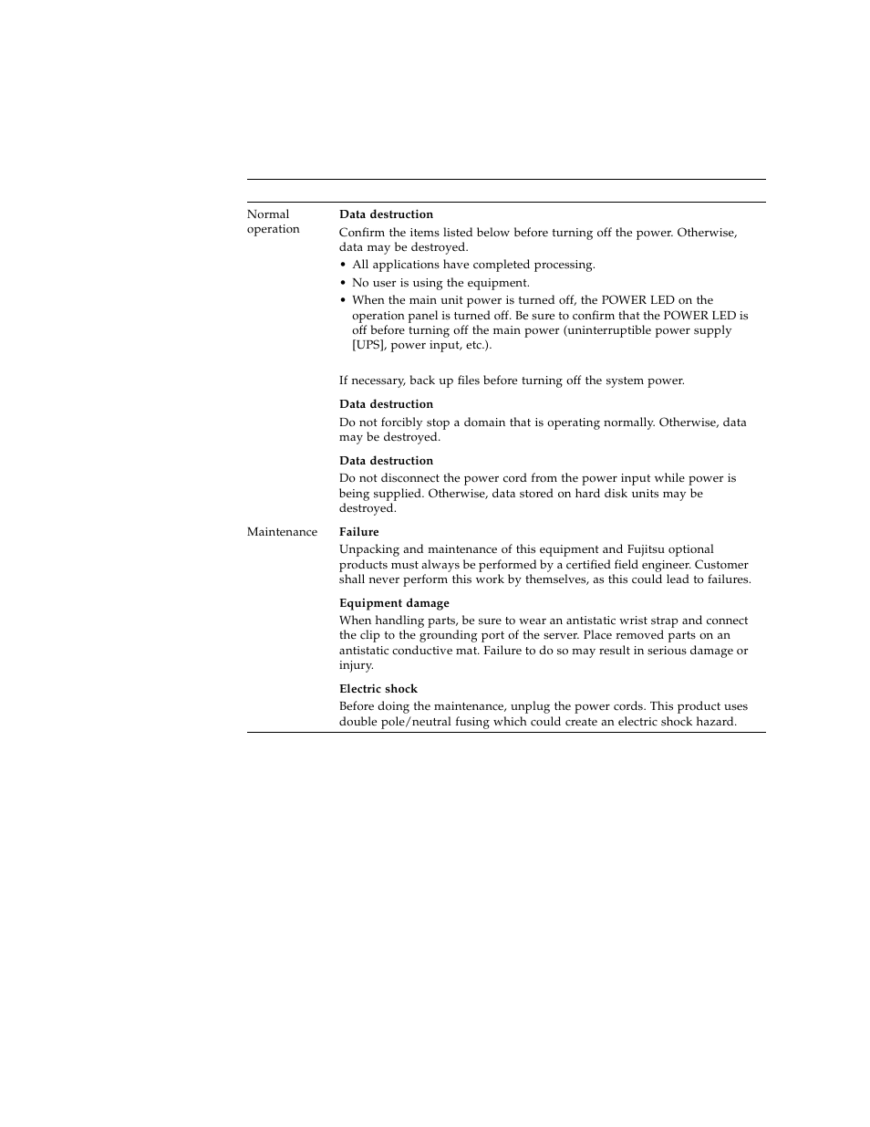 FUJITSU SPARC ENTERPRISE M3000 User Manual | Page 25 / 212