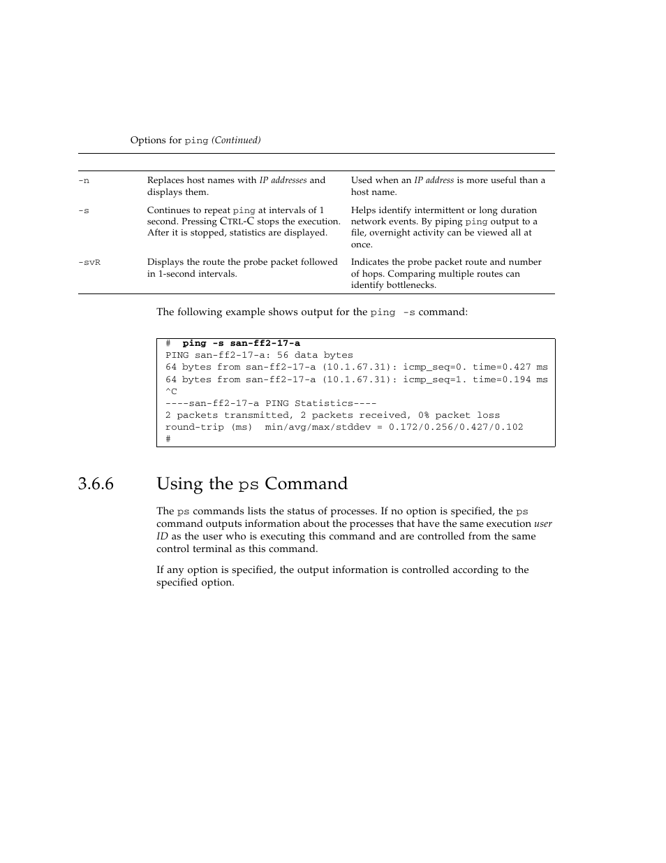6 using the ps command, Using the | FUJITSU SPARC ENTERPRISE M3000 User Manual | Page 80 / 212