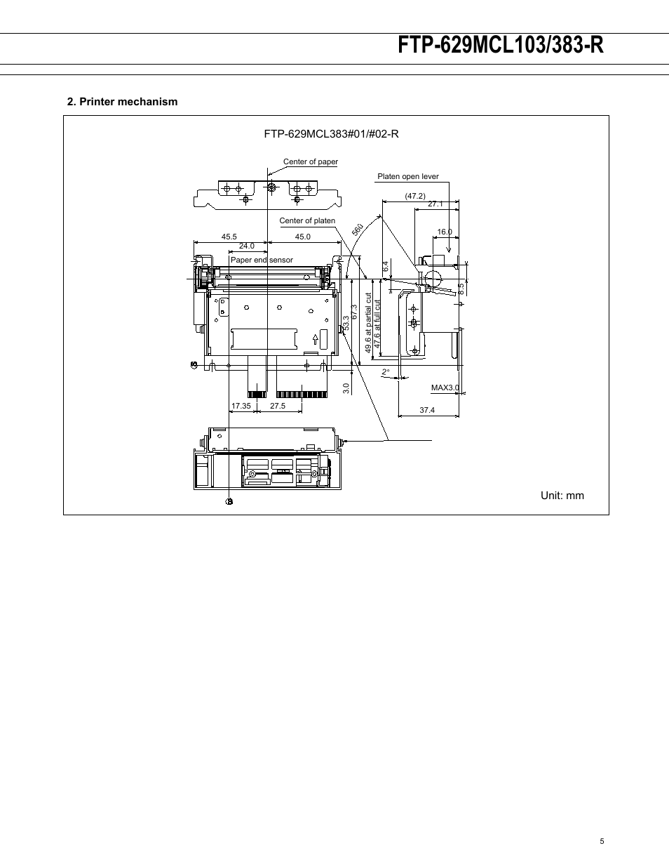 FUJITSU FTP-629DCL014R User Manual | Page 5 / 7