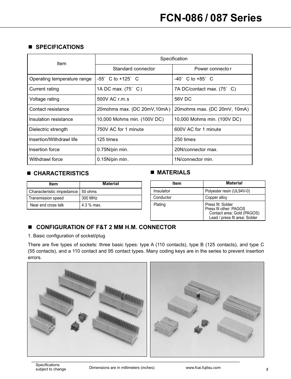 FUJITSU FCN-087 User Manual | Page 2 / 18