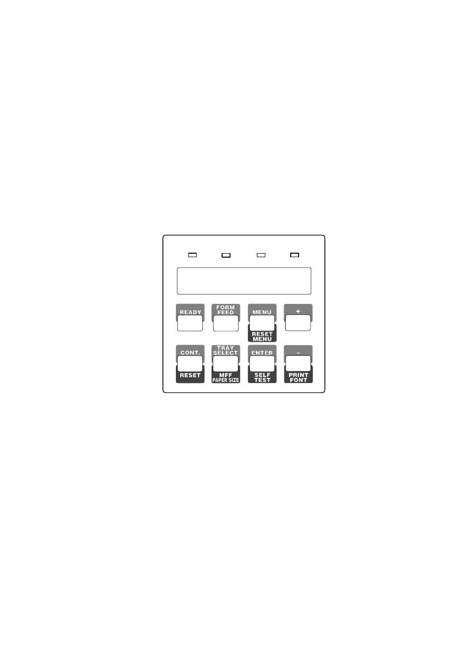 Chapter 4 control panel and printer software, 1 control panel | FUJITSU C145-C037-01EN User Manual | Page 35 / 123