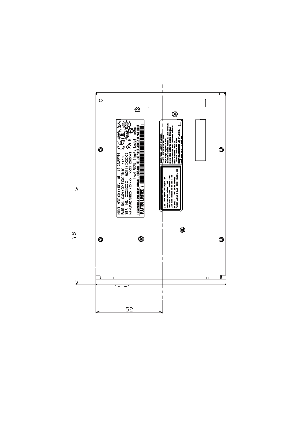 3 center of gravity | FUJITSU MCP3130SS User Manual | Page 53 / 170