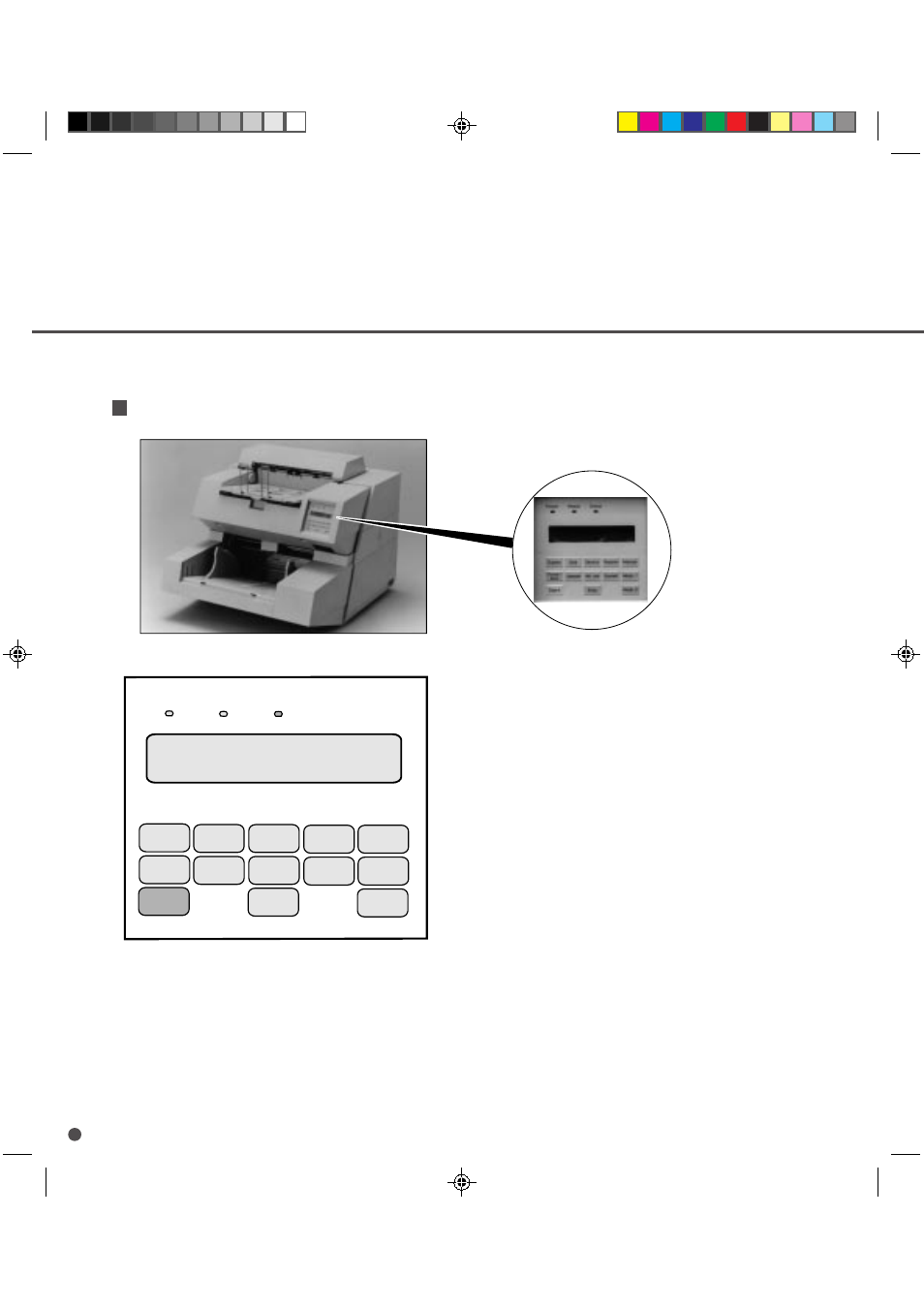 Operator panel(m3099ex/eh), Operator panel(m3099ex/eh) -4, Operator panel (m3099ex | Arrangement | FUJITSU M3099GH User Manual | Page 17 / 100