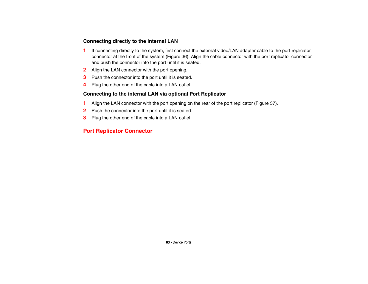 Port replicator connector | FUJITSU LIFEBOOK U810 User Manual | Page 83 / 176