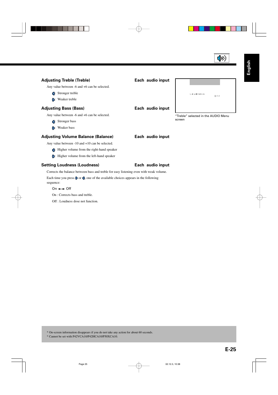 E-25 | FUJITSU P42HCA10 User Manual | Page 25 / 41