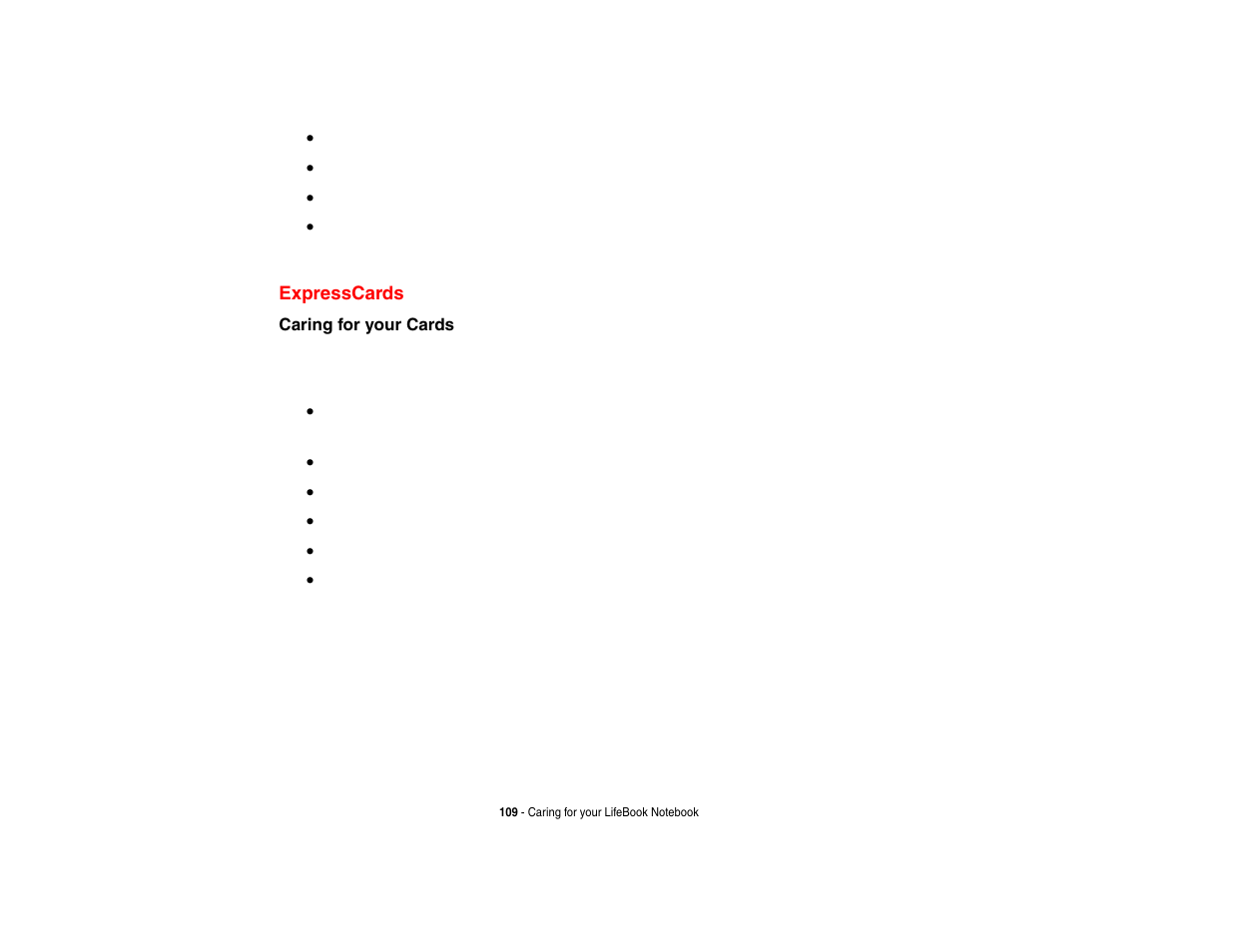 Expresscards | FUJITSU V1010 User Manual | Page 114 / 162