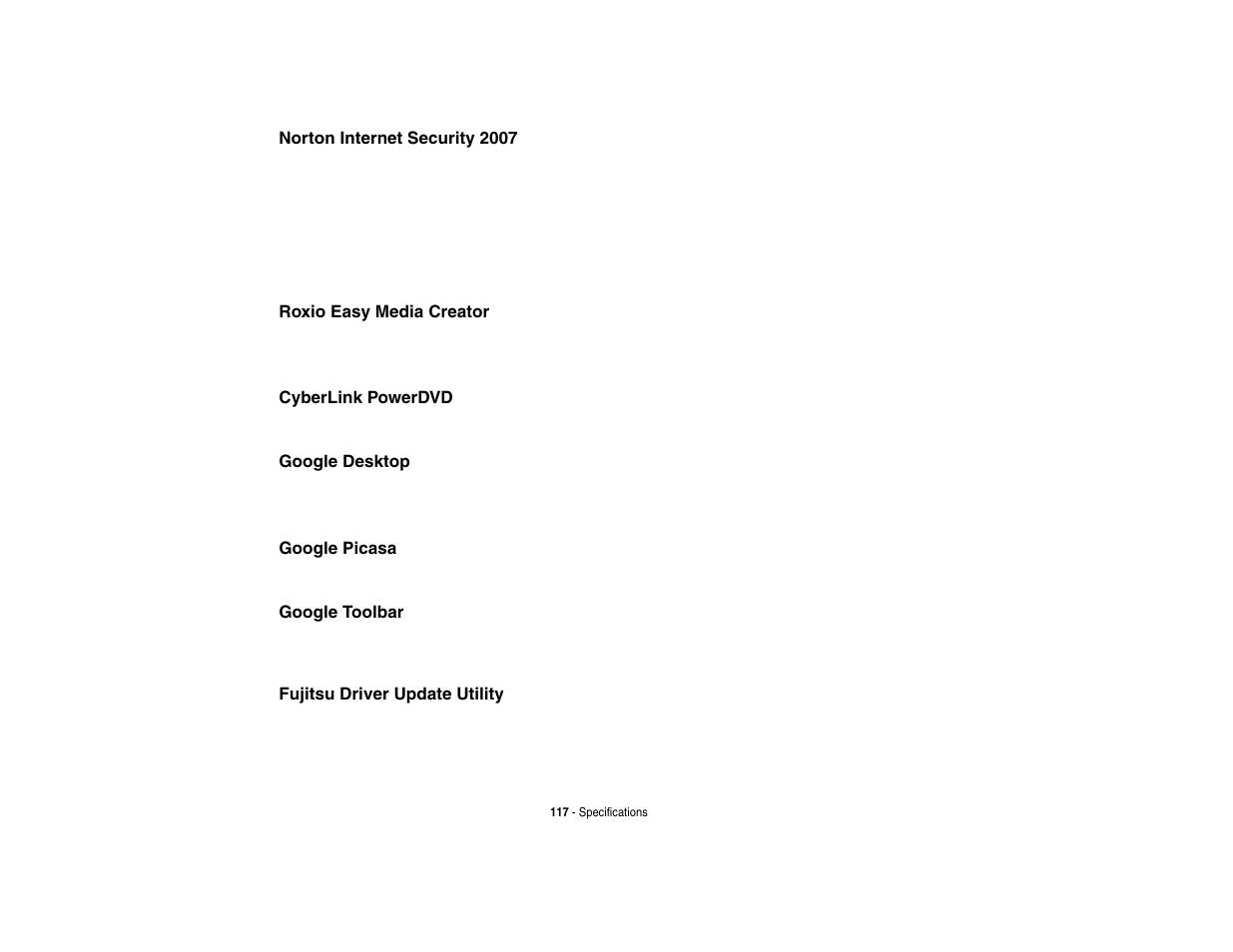FUJITSU V1010 User Manual | Page 122 / 162