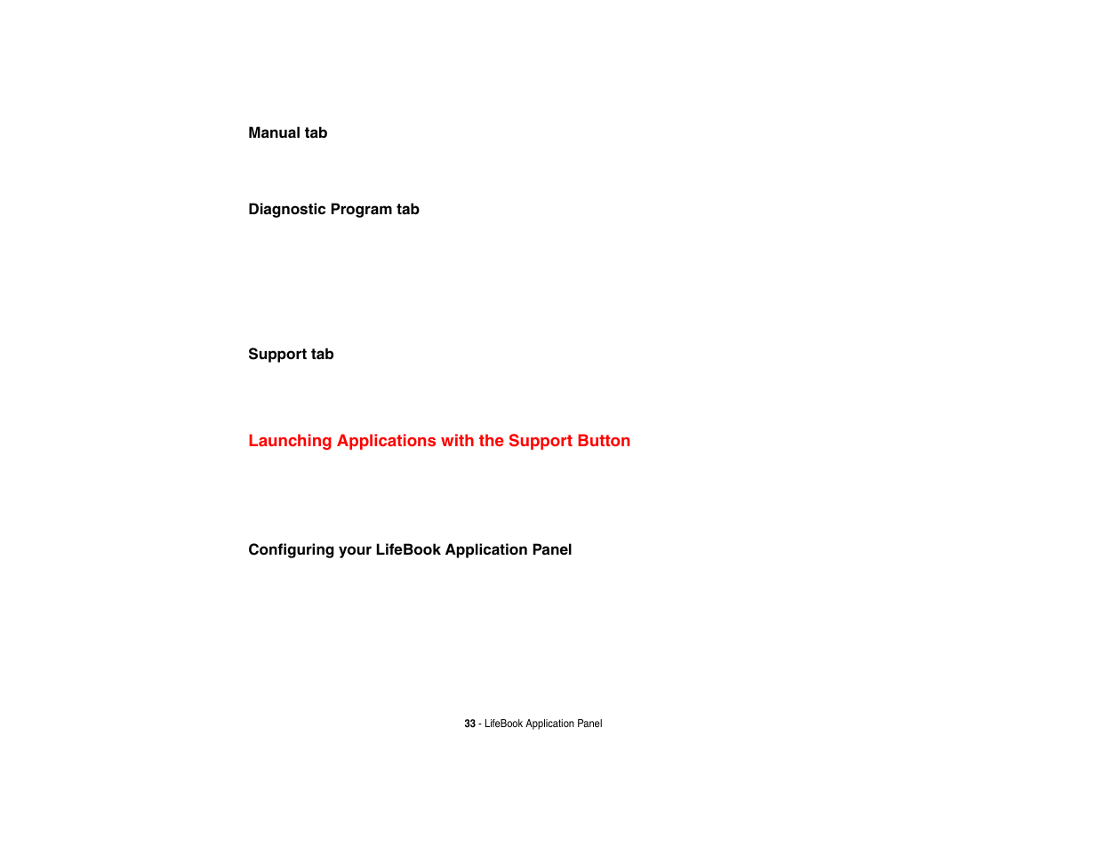 Launching applications with the support button | FUJITSU V1010 User Manual | Page 38 / 162