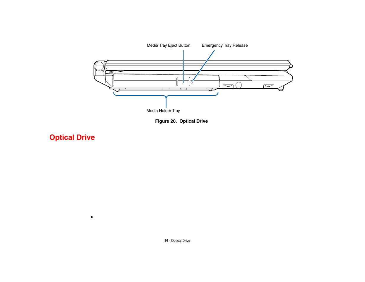 Optical drive | FUJITSU V1010 User Manual | Page 61 / 162