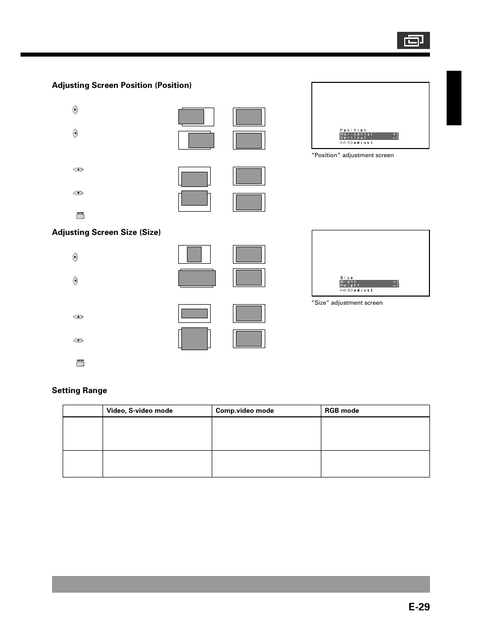 E-29 | FUJITSU P42VHA20W User Manual | Page 29 / 45