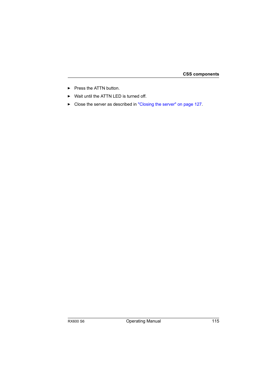 FUJITSU PRIMERGY RX600 S6 User Manual | Page 115 / 134