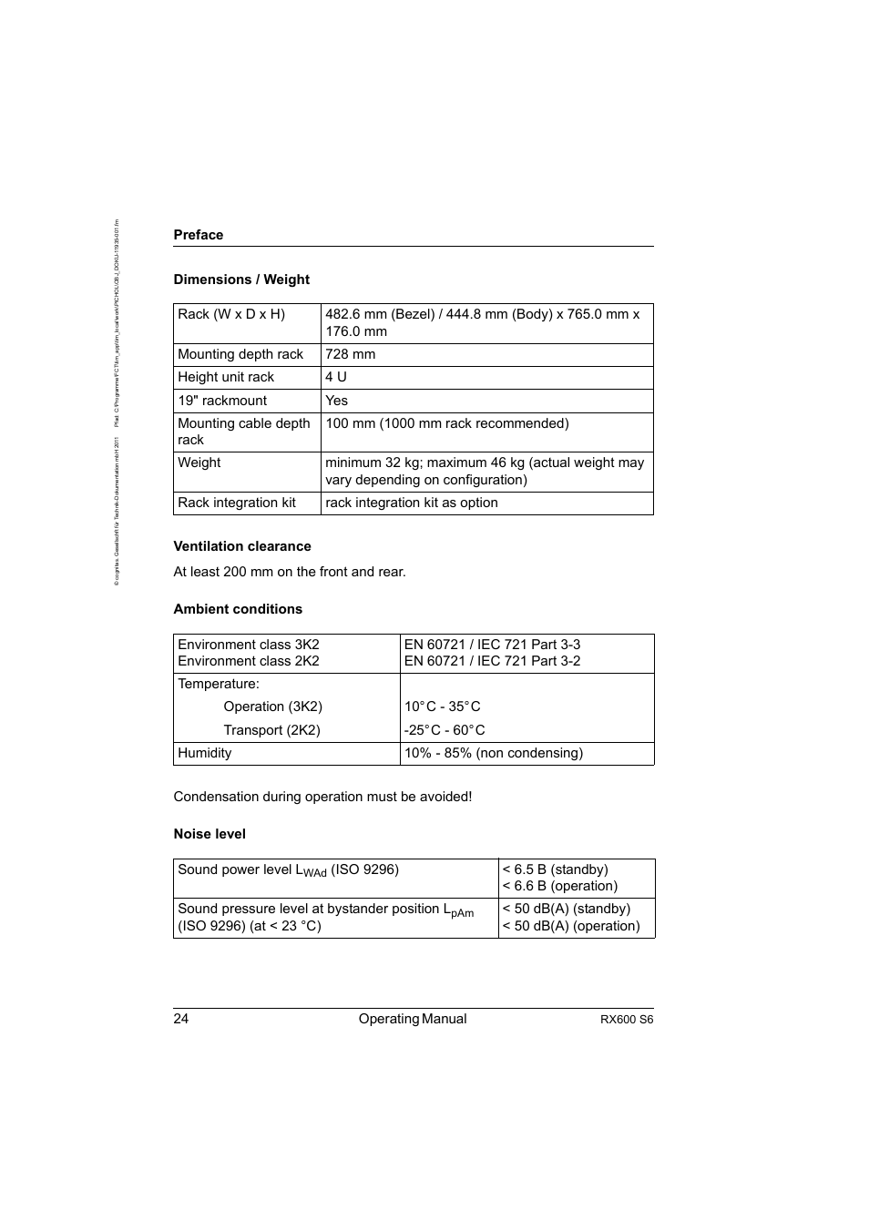 24 operating manual, Preface | FUJITSU PRIMERGY RX600 S6 User Manual | Page 24 / 134