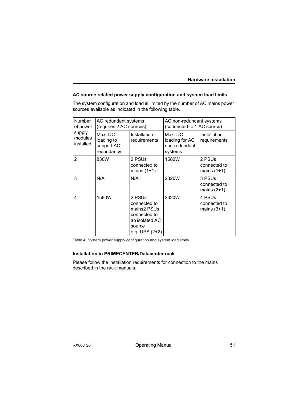 FUJITSU PRIMERGY RX600 S6 User Manual | Page 51 / 134