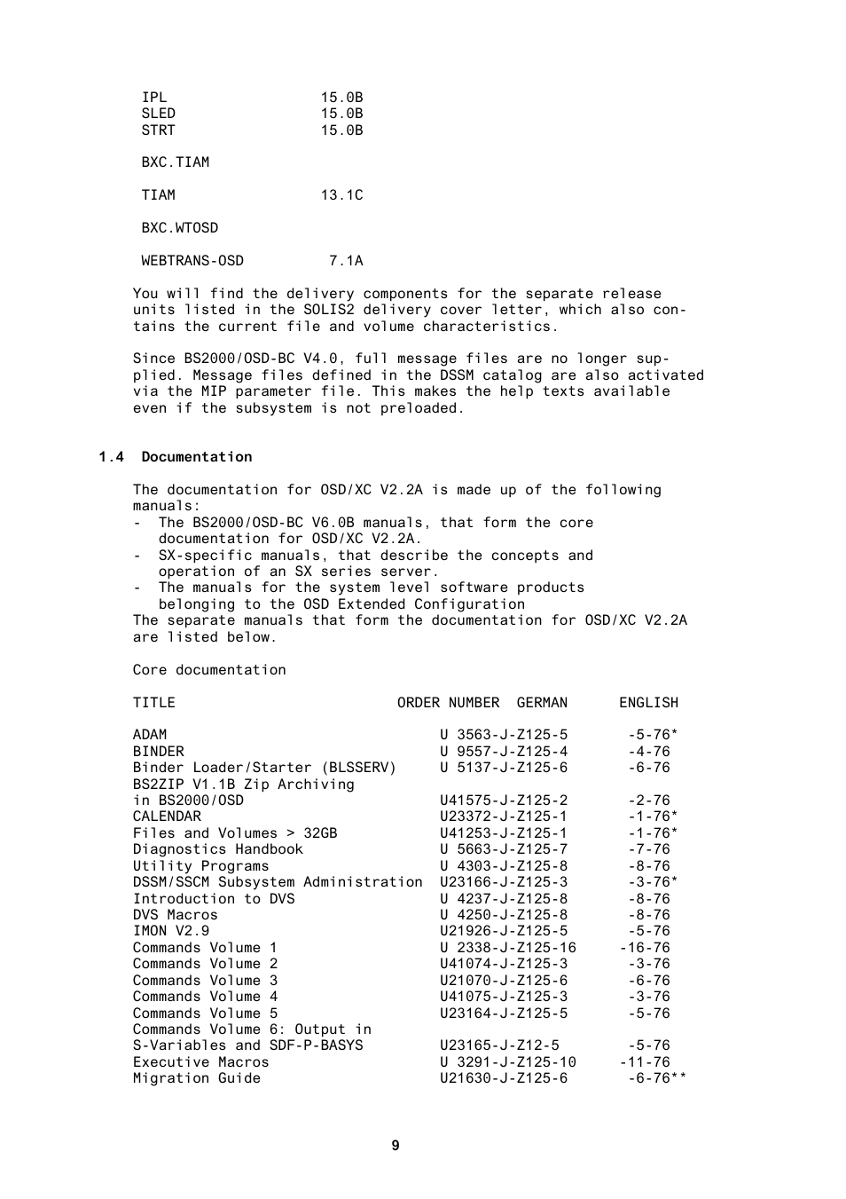 4 documentation | FUJITSU BS2000 User Manual | Page 10 / 37
