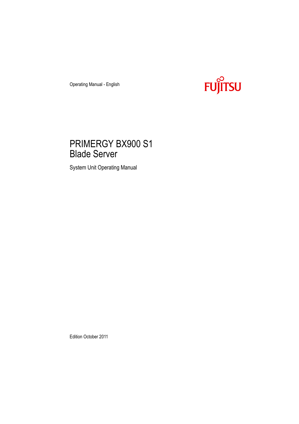 FUJITSU BX900 S1 User Manual | 142 pages