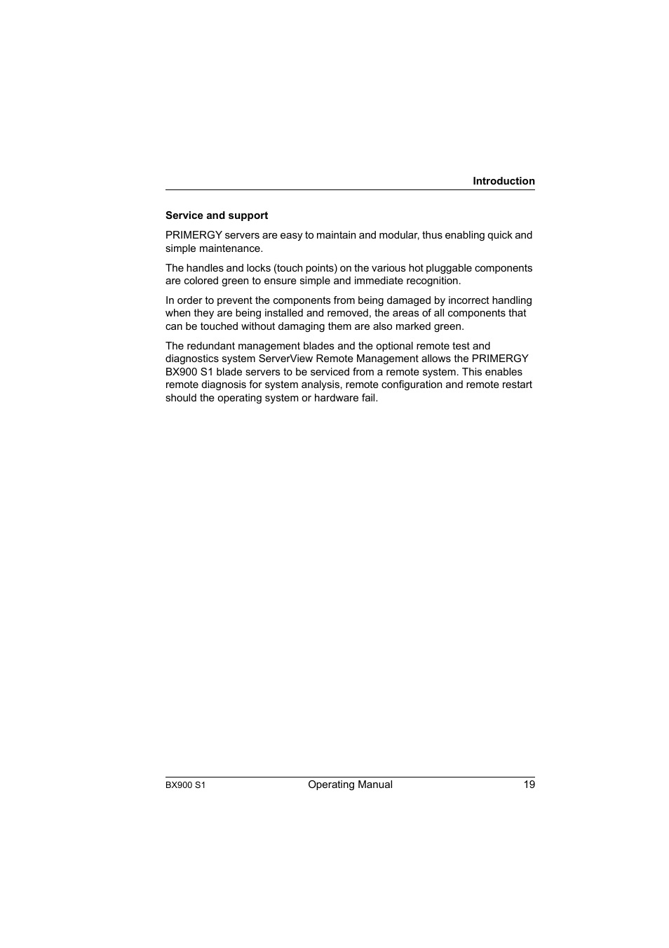 FUJITSU BX900 S1 User Manual | Page 19 / 142