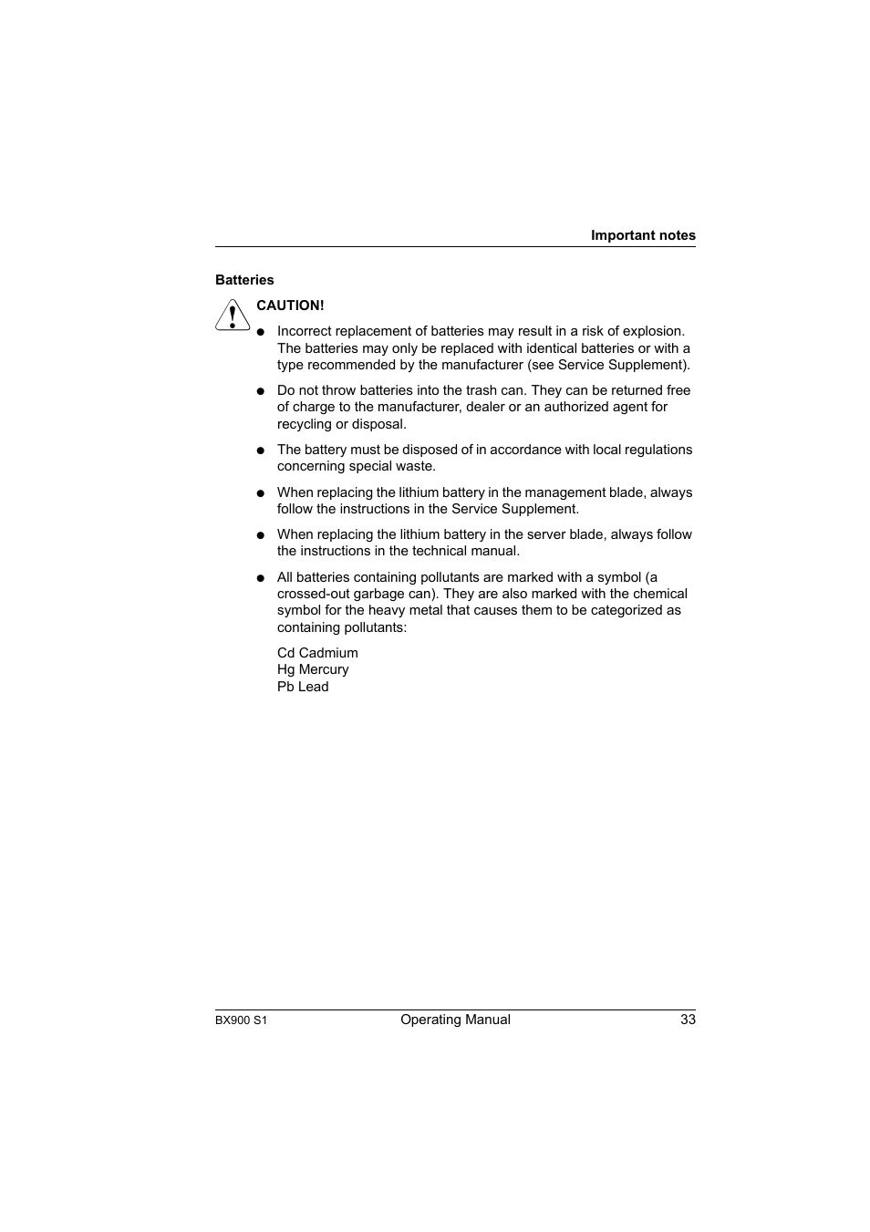 FUJITSU BX900 S1 User Manual | Page 33 / 142
