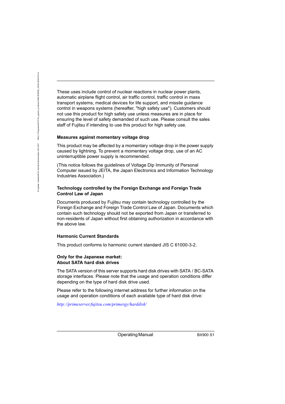 Operating manual, Bx900 s1 | FUJITSU BX900 S1 User Manual | Page 4 / 142