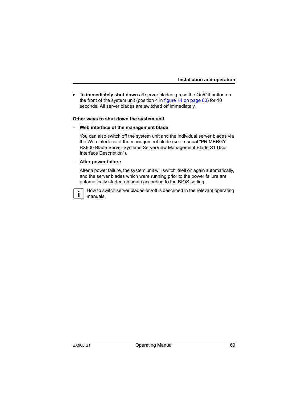 FUJITSU BX900 S1 User Manual | Page 69 / 142