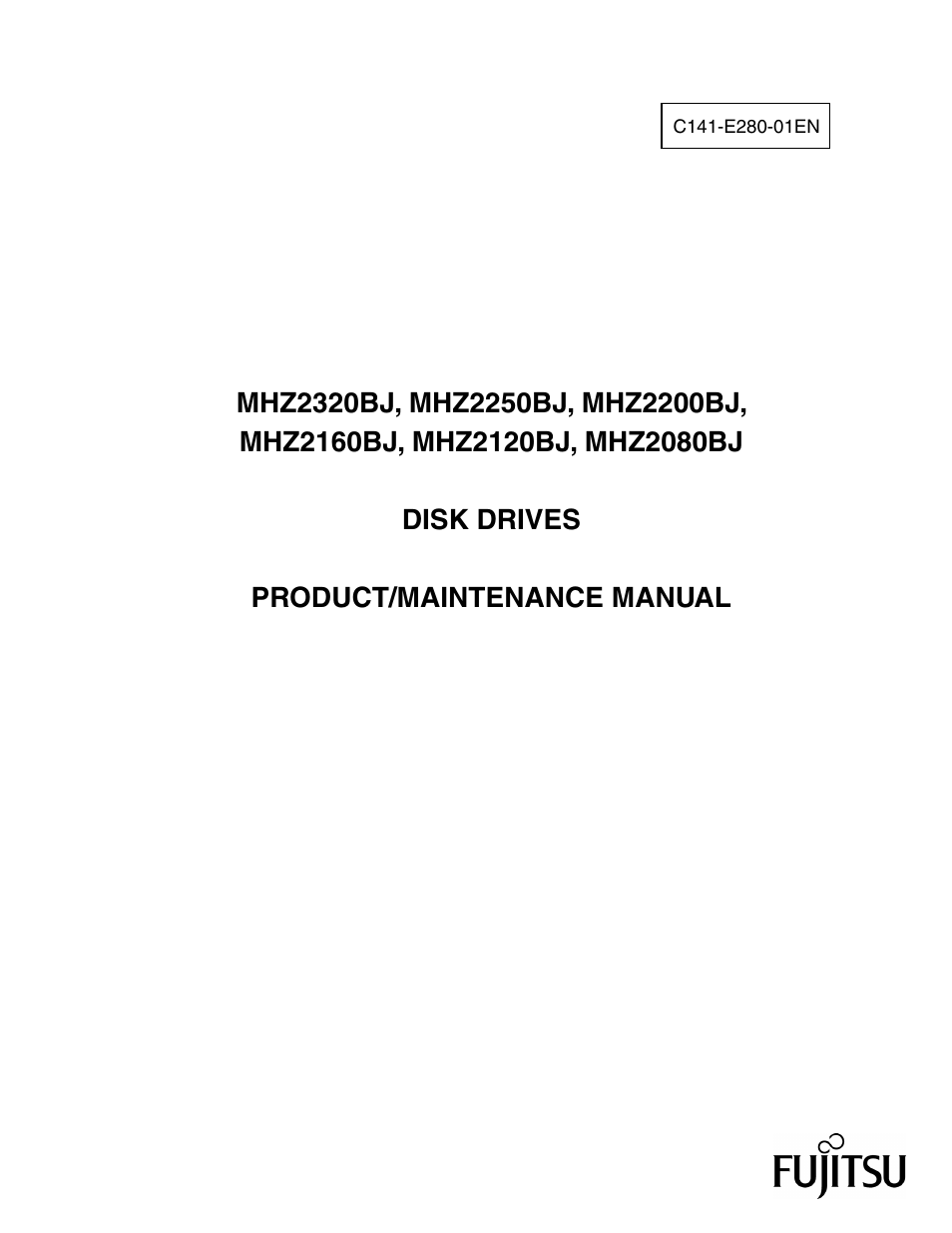 FUJITSU MHZ2250BJ User Manual | 320 pages