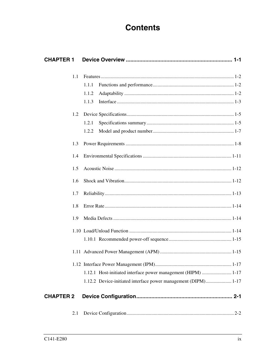 FUJITSU MHZ2250BJ User Manual | Page 13 / 320