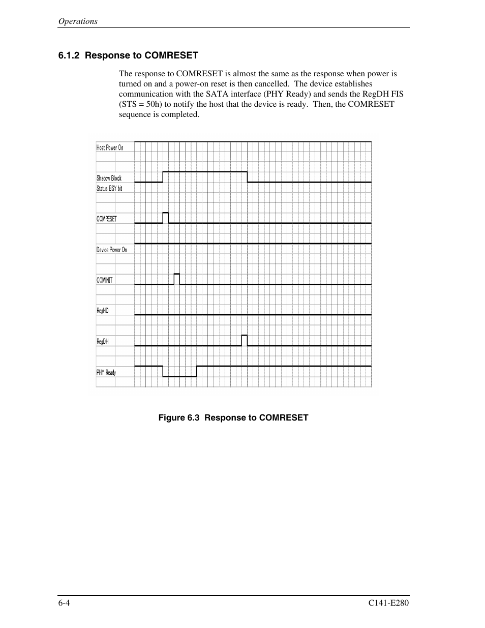 2 response to comreset | FUJITSU MHZ2250BJ User Manual | Page 266 / 320