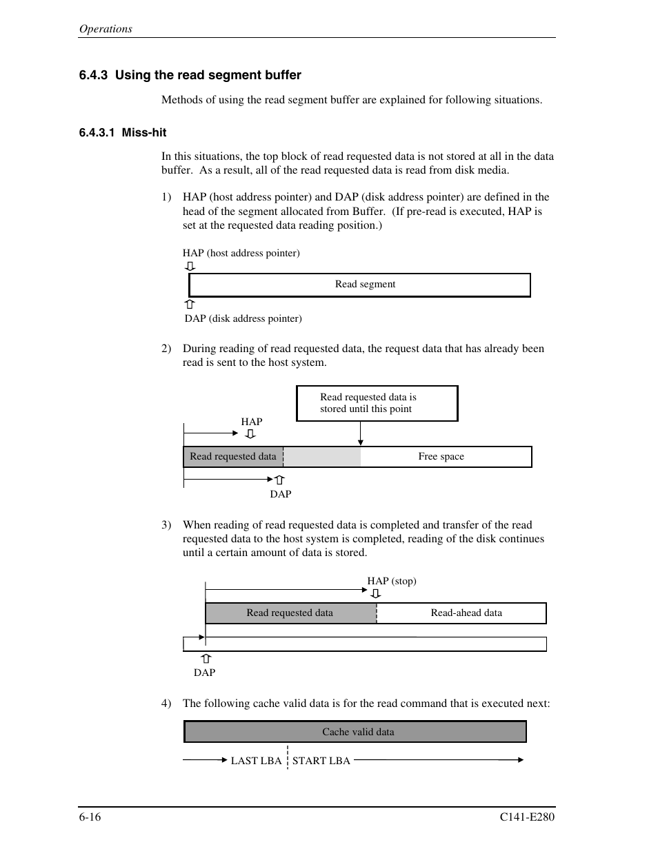 3 using the read segment buffer | FUJITSU MHZ2250BJ User Manual | Page 278 / 320