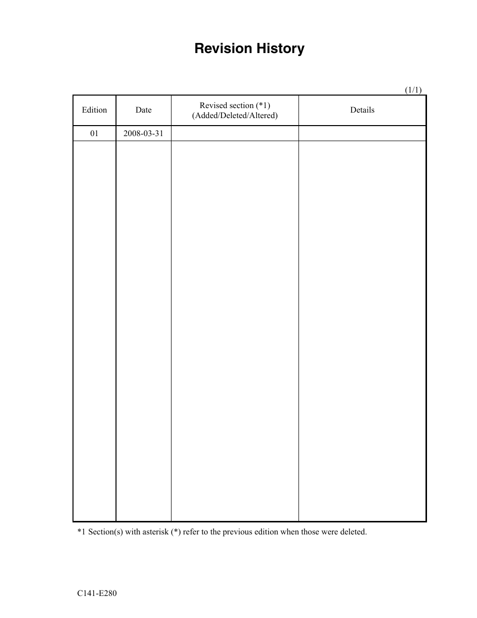 Revision history | FUJITSU MHZ2250BJ User Manual | Page 3 / 320